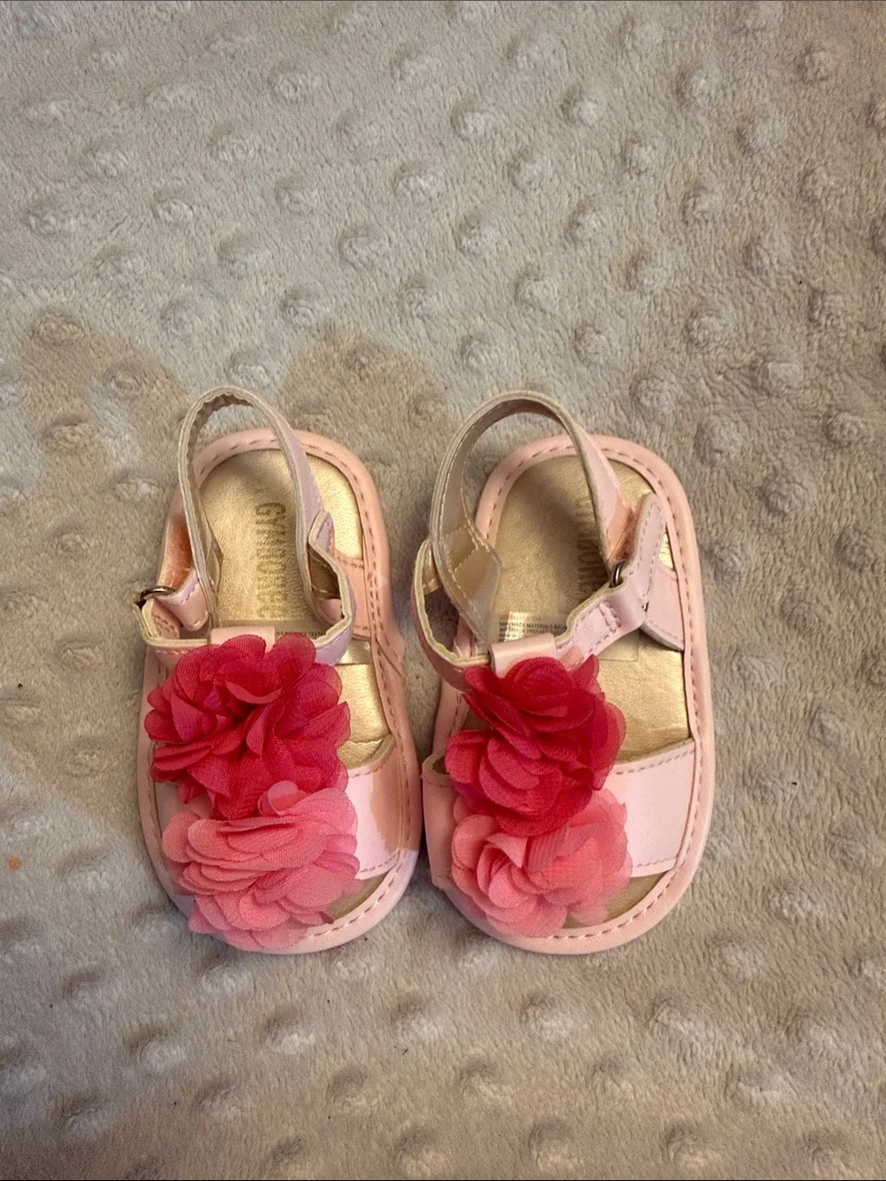 Gymboree Pink Toddler Sandals with Floral Accents